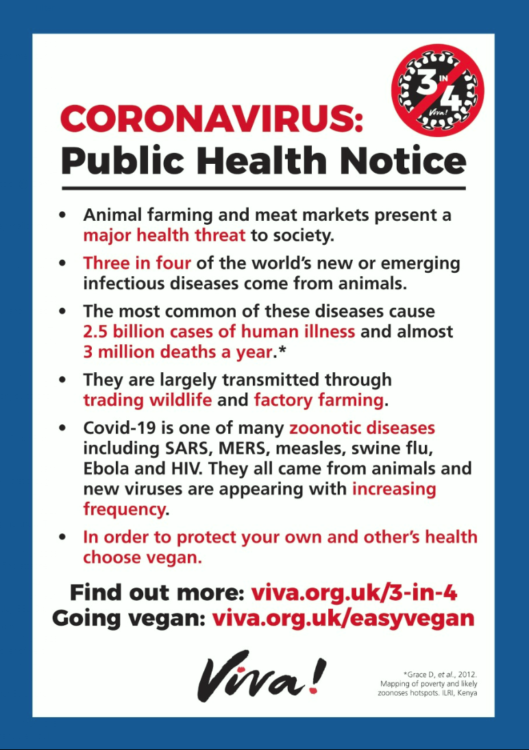 Coronavirus: Public Health Notice Viva! Shop