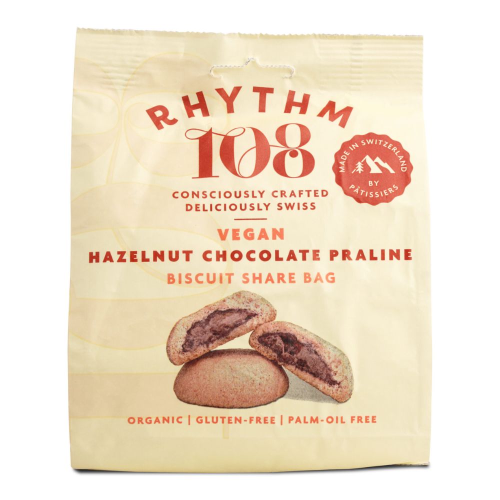 Rhythm 108 Hazelnut Chocolate Praline 135g Viva! Shop