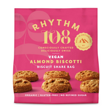 Rhythm 108 Organic Almond Biscotti Tea Biscuits Sharing Bag 135g Viva! Shop
