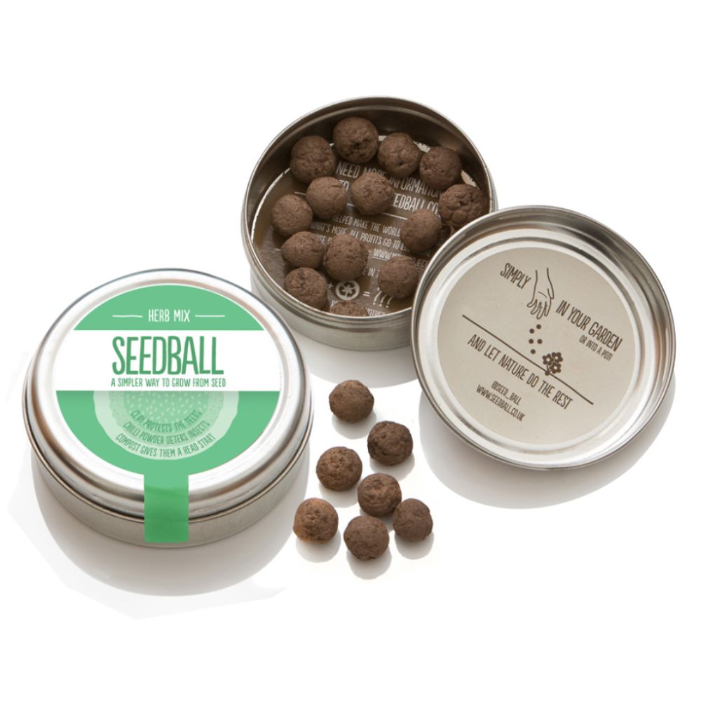 Seedball Herb Mix Tin Viva! Shop