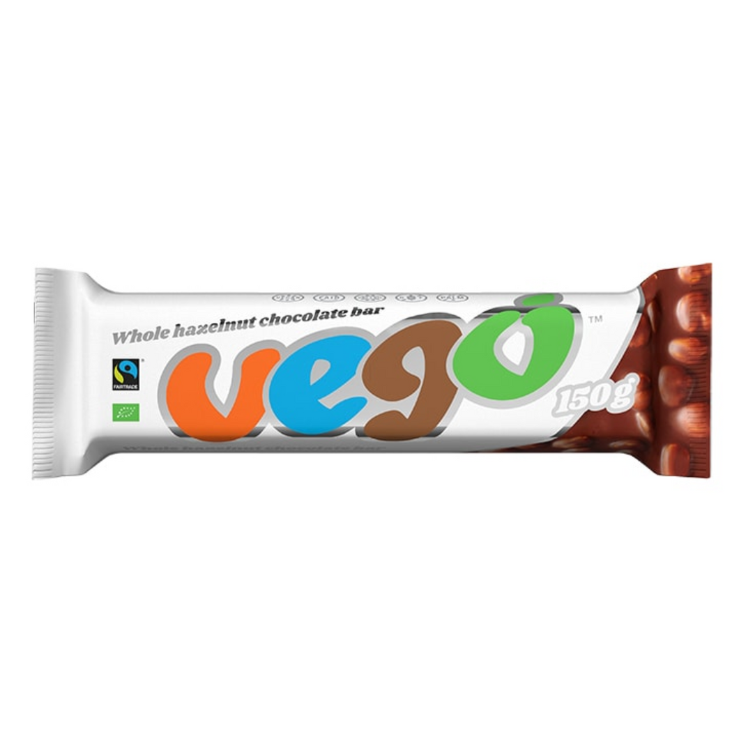 Vego Jumbo Whole Hazelnut Chocolate Bar 150g Viva! Shop