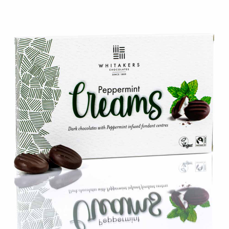 Whitakers Dark Chocolate Peppermint Creams 150g Viva! Shop