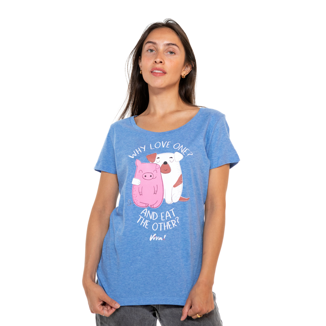 Why Love One And Eat The Other Women's Classic Tee - Heather Blue Viva! Shop