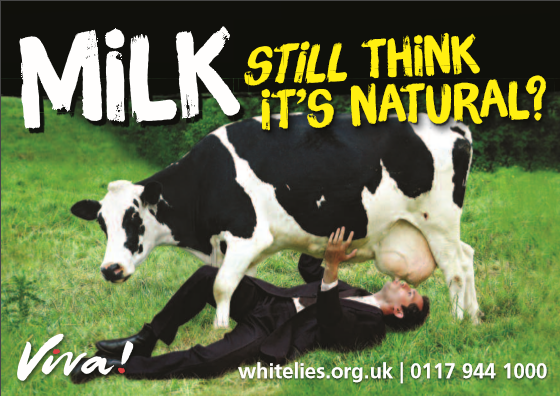 Milk - Still Think it's Natural? Postcard x 5 Viva! Shop